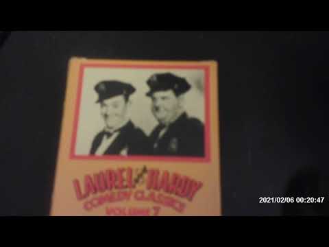 Opening of Laurel and Hardy Comedy Classics Vol 7 1986 Re-Issue VHS