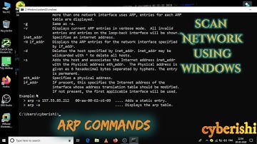 Scanning Network Using Windows OS | Hindi| ARP Commands|2020|