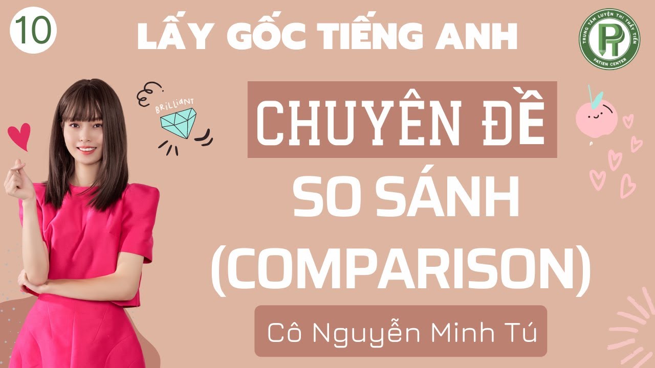 Lấy Gốc Tiếng Anh: Buổi 10 - Chuyên Đề So Sánh Comparison || Cô Nguyễn Minh Tú