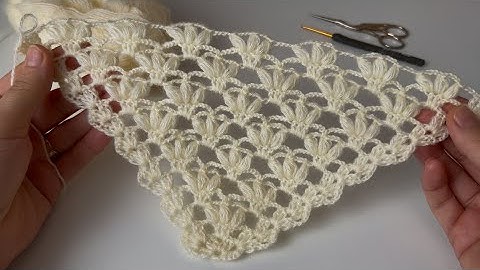 VERY BEAUTİFUL 💯 Easy Crochet Corner to Corner Triangle Shawl Pattern / Knitting Shawl #crochet