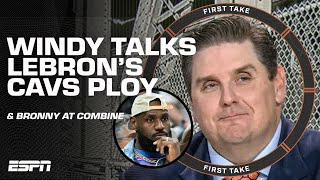 ☝ WHAT'S GOING ON WITH LEBRON?  Windy analyzes LeBron's Cavs publicity stunt | First Take