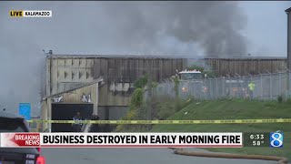 Fire at waste disposal facility in Kalamazoo