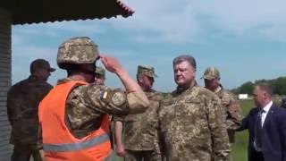 До Житомира приїхав президент України Петро Порошенко