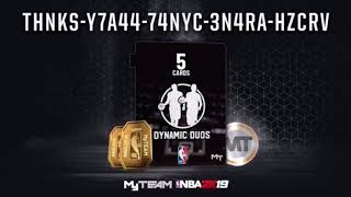 872019 Nba 2K19 Myteam Locker Code Of The Day