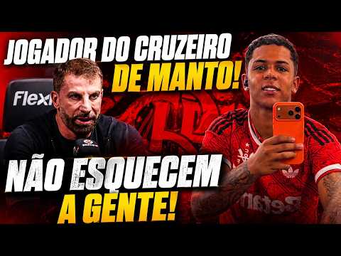 JOGADOR DO CRUZEIRO VESTIU O MANTO DO MENGÃO! NÃO ESQUECEM DO FLA LÁ EM SÃO JANUÁRIO…