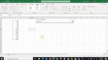 Quick Tutorial - Add Data Analysis to Excel & Descriptive Statistics