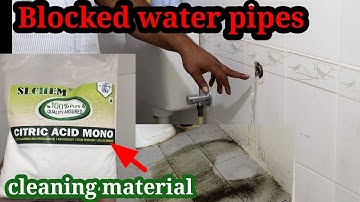 How to clean gi water pipe | Water pipe blockage removal | Citric Acid pipe cleaning