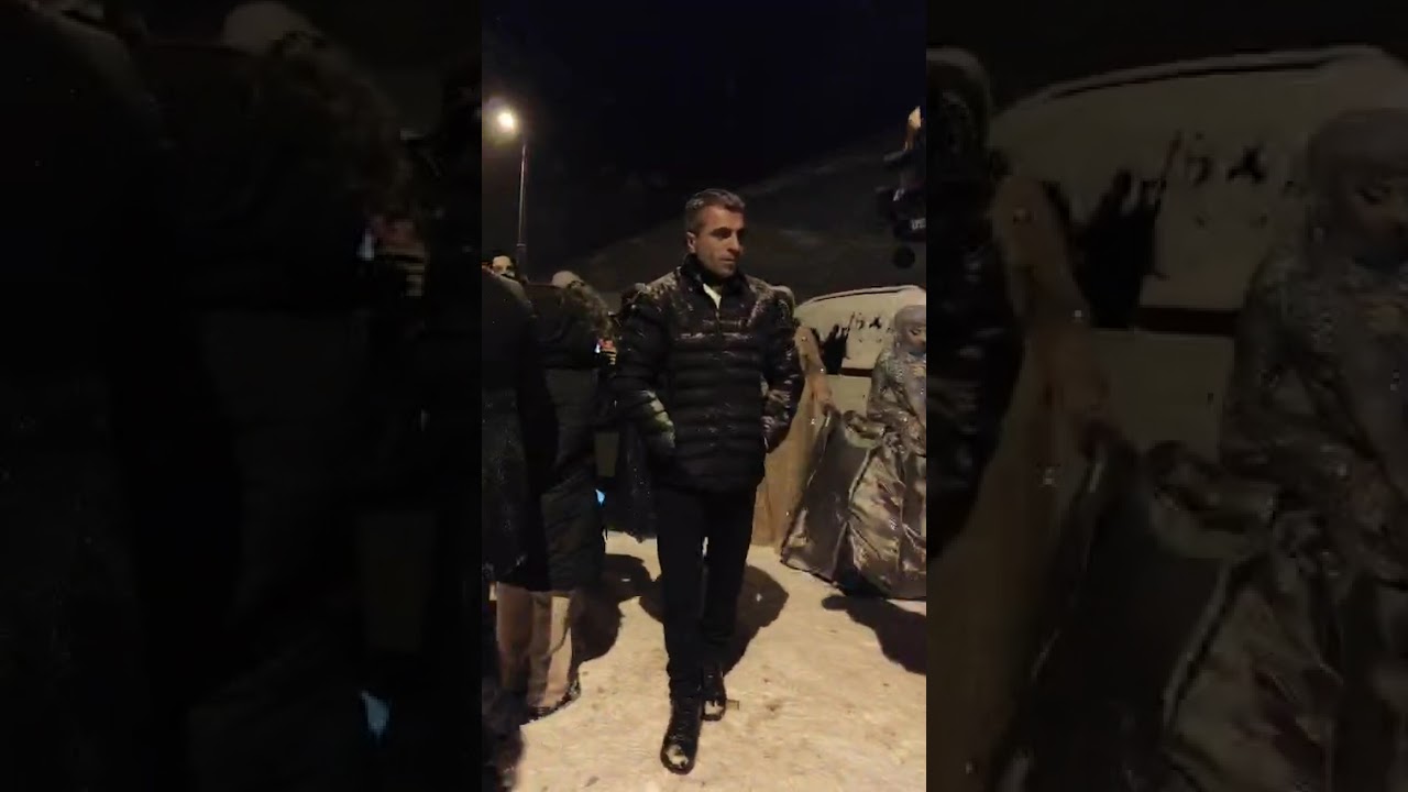 Kars Sarıkamış armutlu köyü kar kış demeden kına gecemiz yaptık 