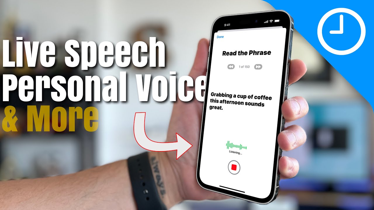 New Live Speech, Personal Voice and Point & Speak Features for iOS 17 |  What You Need To Know! - YouTube