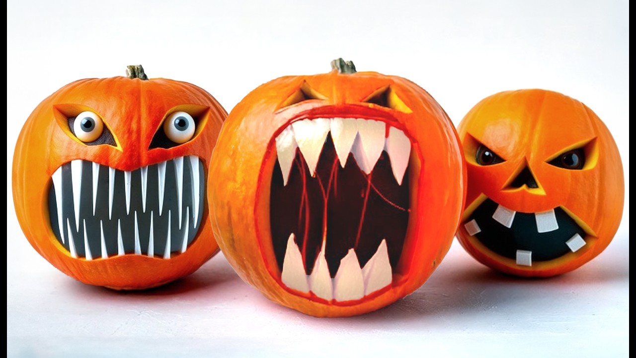 Pumpkin Designs For Halloween - No Carving Required!