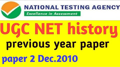 ugc net History Dec. 2010