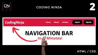 How to Create A Navigation Bar using HTML and CSS | Coding Ninja screenshot 4