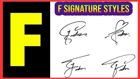 F signature style | F letter signature style | F signature easy