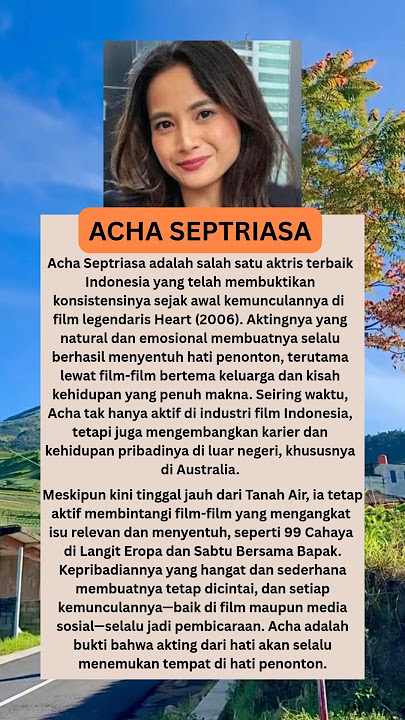 Acha Septriasa: Lebih Dari Seorang Artis #shorts #viralvideo #short