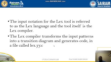 LabVideo 17CSL67 1A Lex Introduction Hare Ram Singh