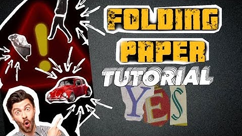 Ali Abdaal FOLDING PAPER ANIMATION