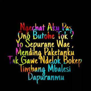 Kata kata lucu status WA