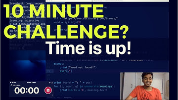 Can I Code a Dictionary App in 10 minutes? | Web Scraping | Python | Challenge