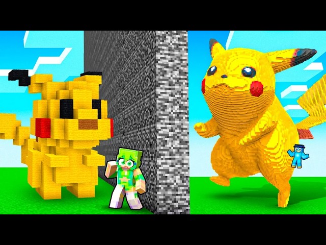 Hice Trampas con POKÉMON en Batalla de Construcción en Minecraft!
