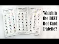 Daniel Smith Watercolor Curated Palettes - Which is the BEST? Swatching Dot Cards for Three Artists