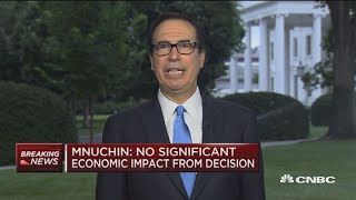 Mnuchin: The president is focused on 'burden sharing' debt