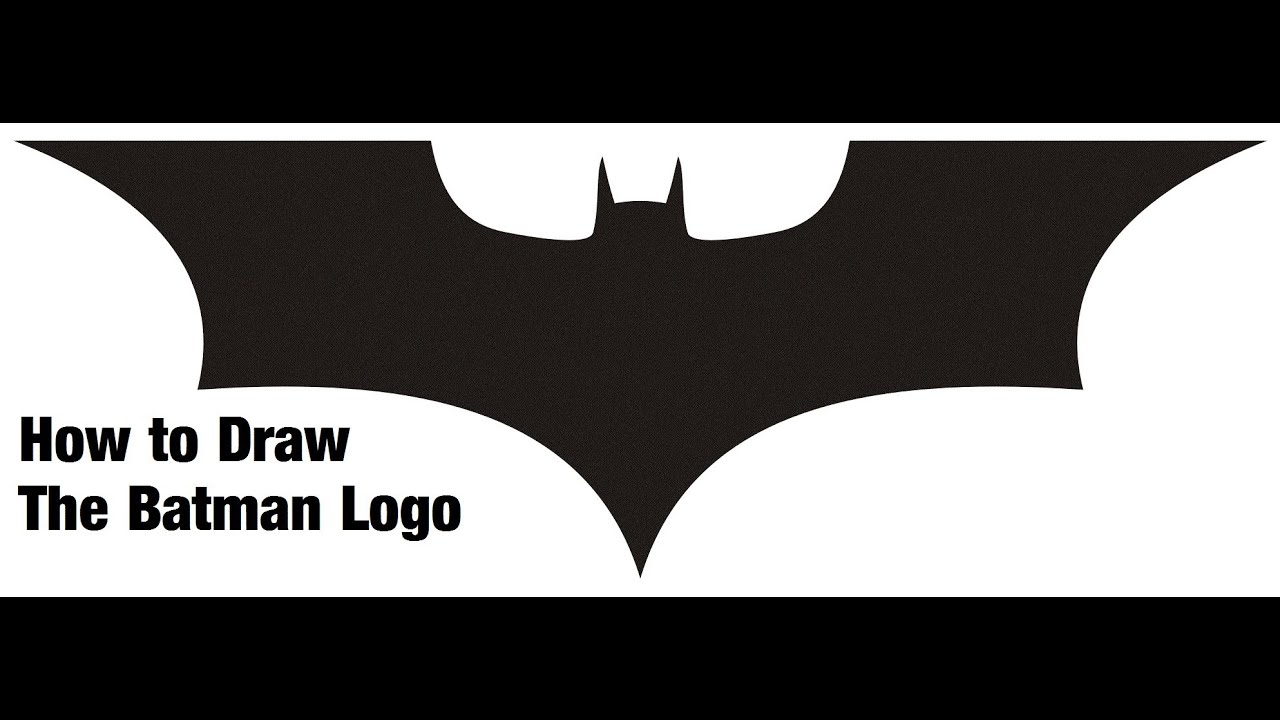 How to Draw The Batman Logo - YouTube