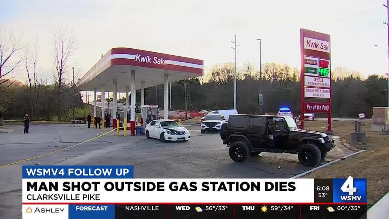 Man shot outside gas station dies - YouTube