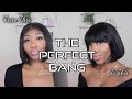 HOW TO ACHIEVE A BANG WITHOUT CUTTING YOUR HAIR | Ft LacedByAmari  Removable Bang Piece |*must have*