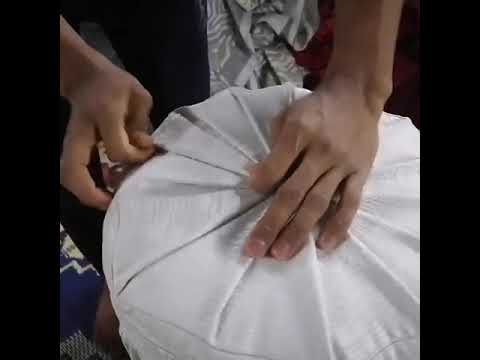 طريقة عمل خدية دائرية عليها دزين