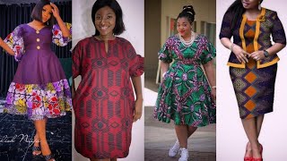 Latest Ankara African Print Gowns & Skirts Knee Length Styles For Women; African Print Dresses 2022