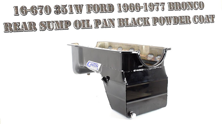 351 windsor rear sump oil pan