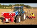 Semis de tournesol 2024  new holland t6180 dc  matermac 9 rangs 