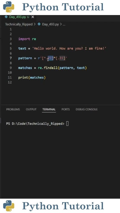 Splitting Python Strings Into Sentences | Python Tutorial - YouTube