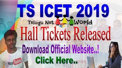TS ICET 2019 Hall tickets Released Download Official|How To Download Click Here|Live|
