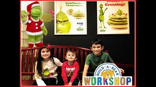 Build A Bear Santa Grinch And Grinch Green Ihop Pancakes Vlog