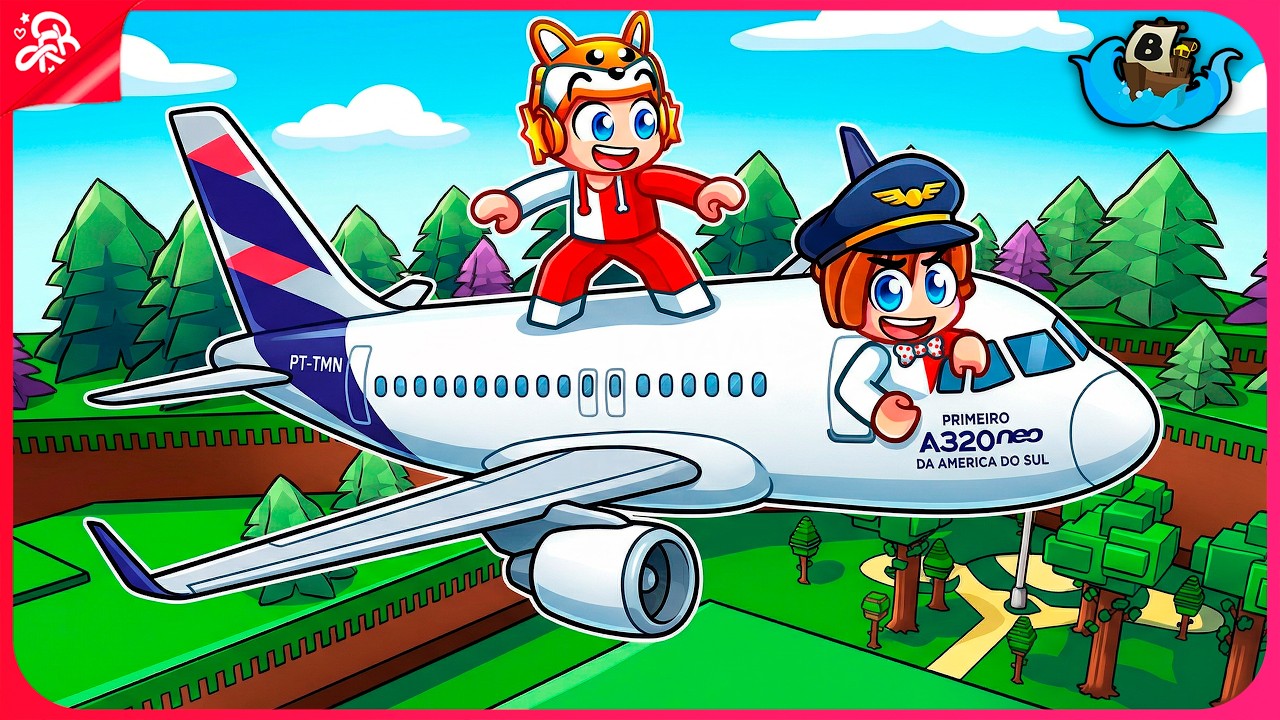 CRIEI UM AIRBUS A320 NO BUILD A BOAT ROBLOX