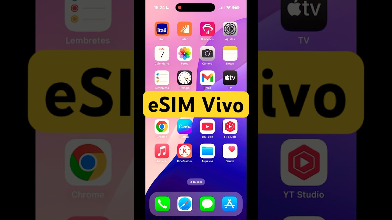 Como Ativar o eSim da Vivo no iPhone - esim vivo app 