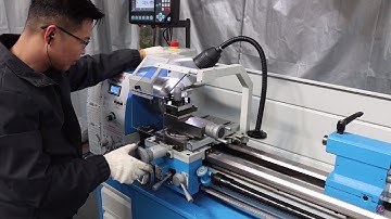 First metal shavings. WEISS WBL290F lathe 2024  in operation