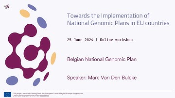2024 GDI National Genomic Plans workshop - Belgium