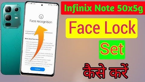 Infinix Note 50x 5g face lock setting / Infinix me face unlock kaise lagaen / Infinix Note 50x 5g