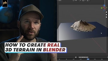 How to Create Real 3D Terrain in Blender | No Plugins | PremiumBeat.com