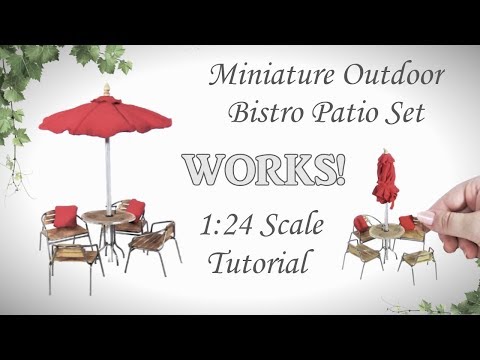 Miniature Outdoor Bistro Patio Set Tutorial Actually Works - Miniature Patio Set Miniature Outdoor Bistro Patio Set Tutorial Actually Works - Miniature Patio Set