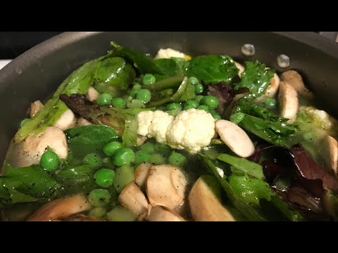 Day 90 Fasting - Homemade Chicken Garlic Vegetable Soup