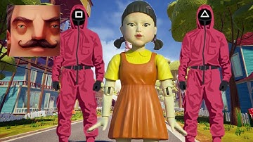 Hello Neighbor - My New Neighbor Squid Game Doll History Gameplay Walkthrough