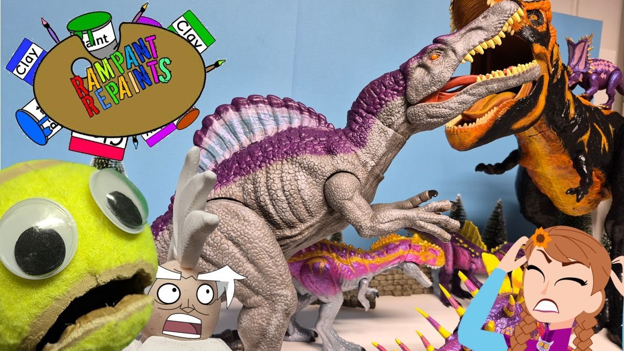 Рисование спинозавра «Колючий» к Рождеству - Rampant Repaints