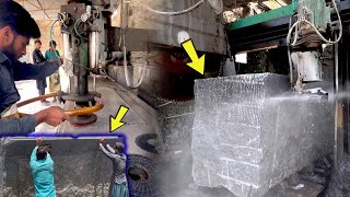 Floor Marble Cutting And Polishing Complete Process | Heavy Equipment Machines