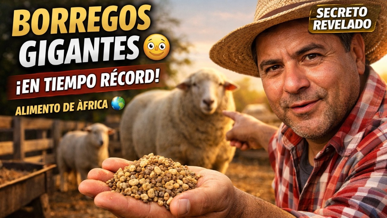 BORREGOS gigantes en tiempo récord  CON ESTE ALIMENTO QUE USAN EN AFRICA
