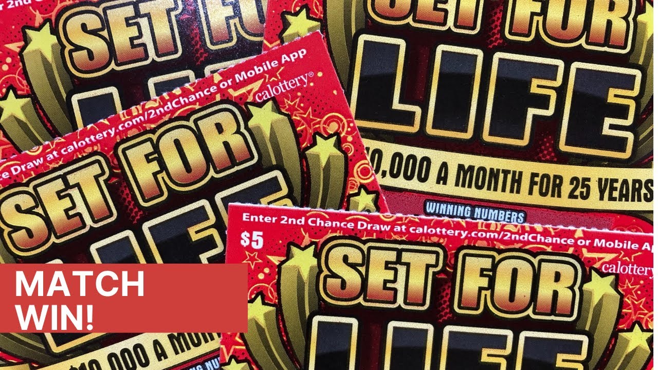 Match Win on Set For Life CA Lottery Scratchers YouTube