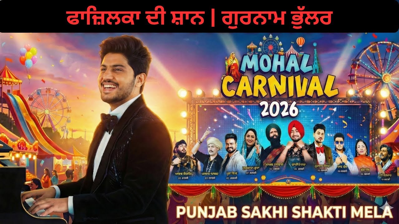 Mohali Carnival 2026 🎪 | Gurnam Bhullar | Sakhi Shakti Mela Punjab