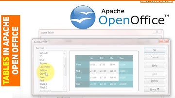 Open Office Tutorial Tables